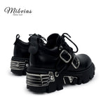 Mib Vias Spanish fashion brand dark punk style heavy metal sponge cake single shoe for men and women shallow mouth low top single shoe image 4