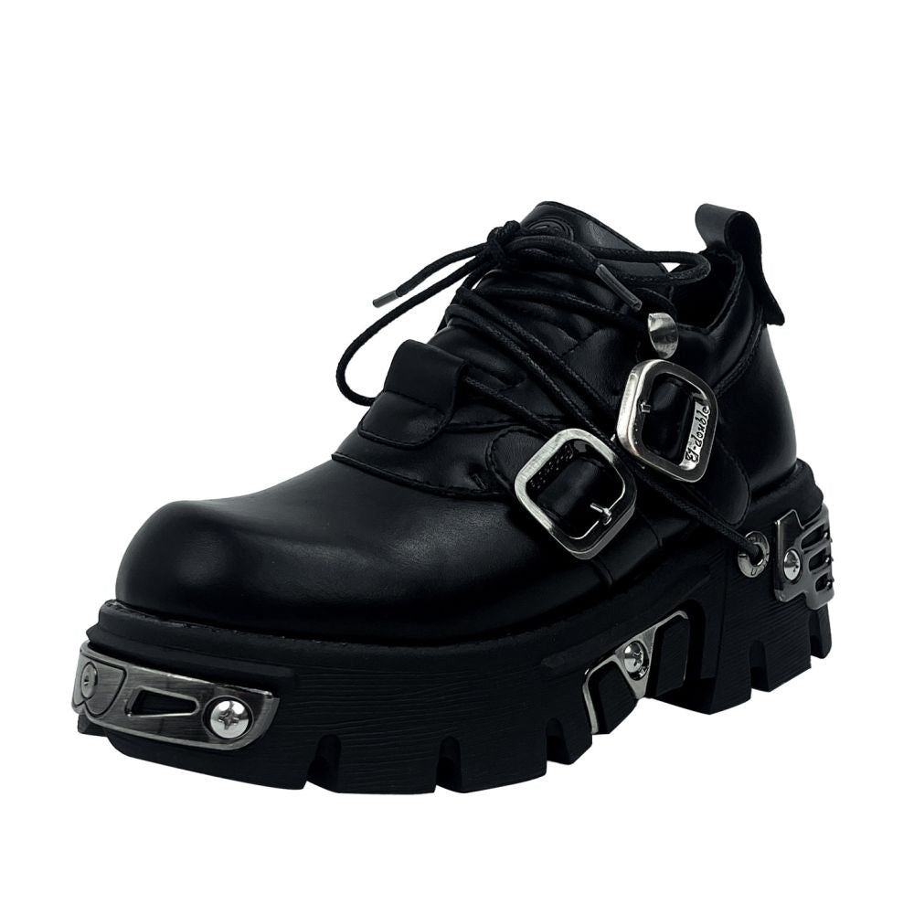 Mib Vias Spanish fashion brand dark punk style heavy metal sponge cake single shoe for men and women shallow mouth low top single shoe image 5