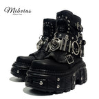 Mib Vias original heavy metal dark goth Martin shoes women s rock cool y2k spicy girl dwarf music short boots image 0
