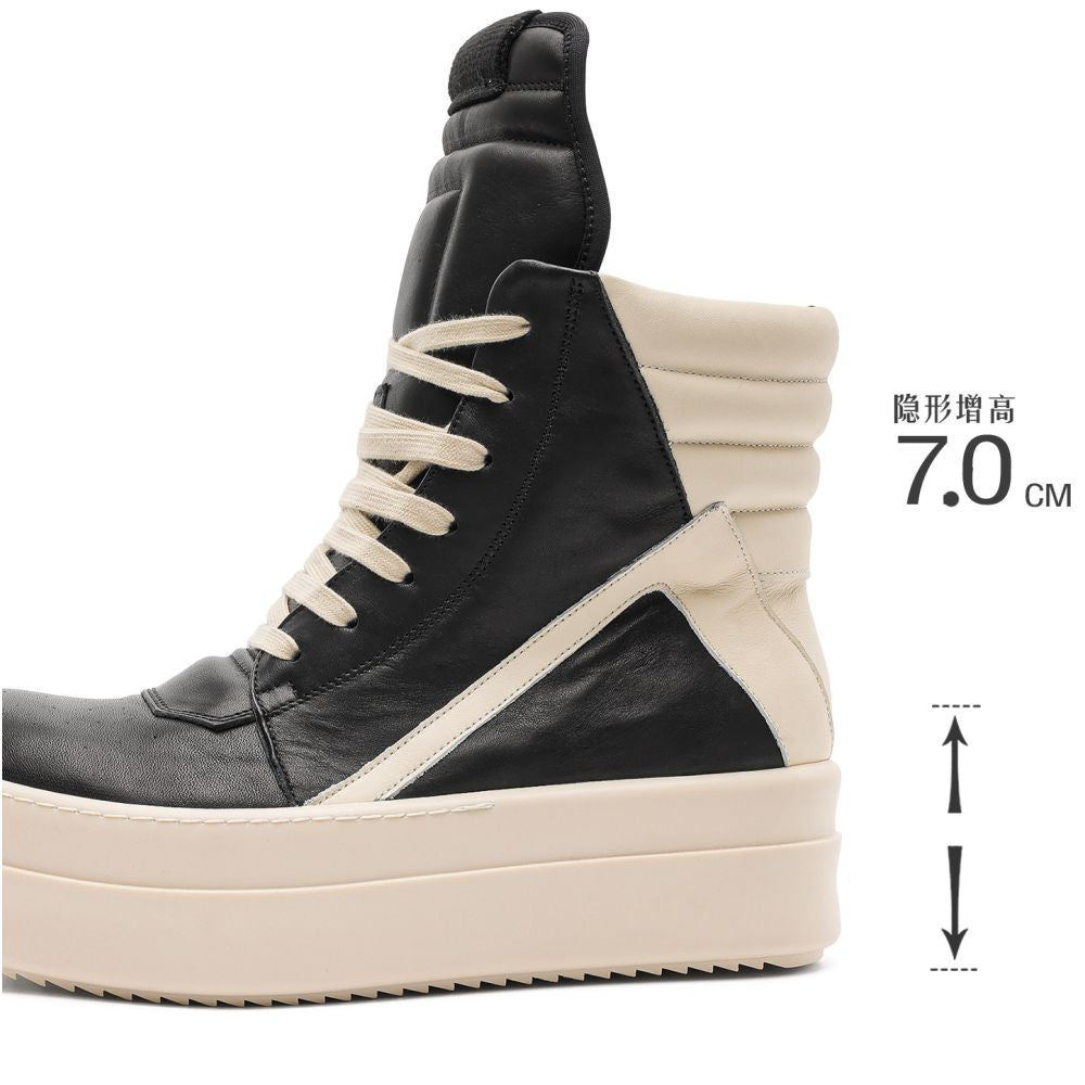 UENOPLANET platform high top sneakers for men and women trendy brand zipper up design motorcycle derby boots couple s Martin boots